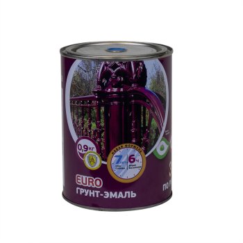 Грунт-эмаль ABC-Farben Olecolor по ржавчине голубая 0,9 кг полуглянцевая